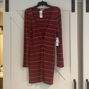 Amuse Society Red Knit dress NWT